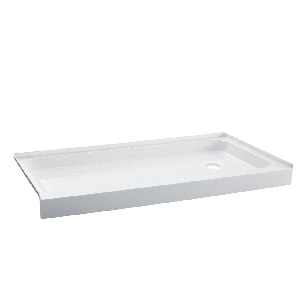 Voltaire 60 x 32 Acrylic White, Single-Threshold, Right-Hand Drain, Shower Base