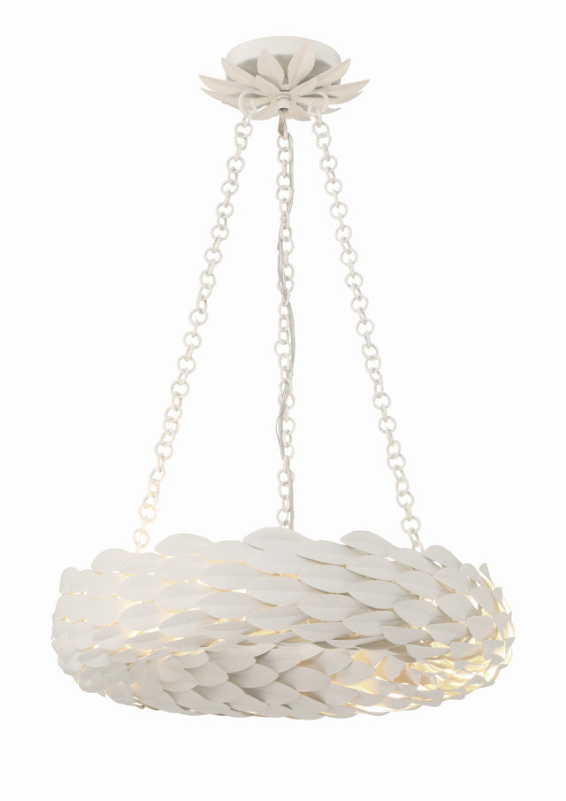 Broche 6 Light Antique Gold Chandelier 535-GA