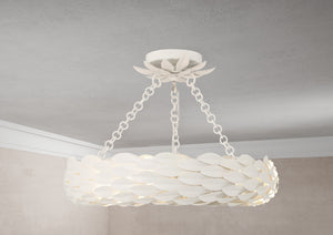 Broche 6 Light Antique Gold Semi Flush Mount 535-GA_CEILING