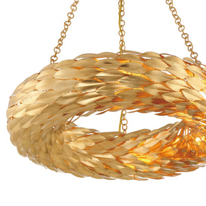 Broche 6 Light Antique Gold Semi Flush Mount 536-GA_CEILING