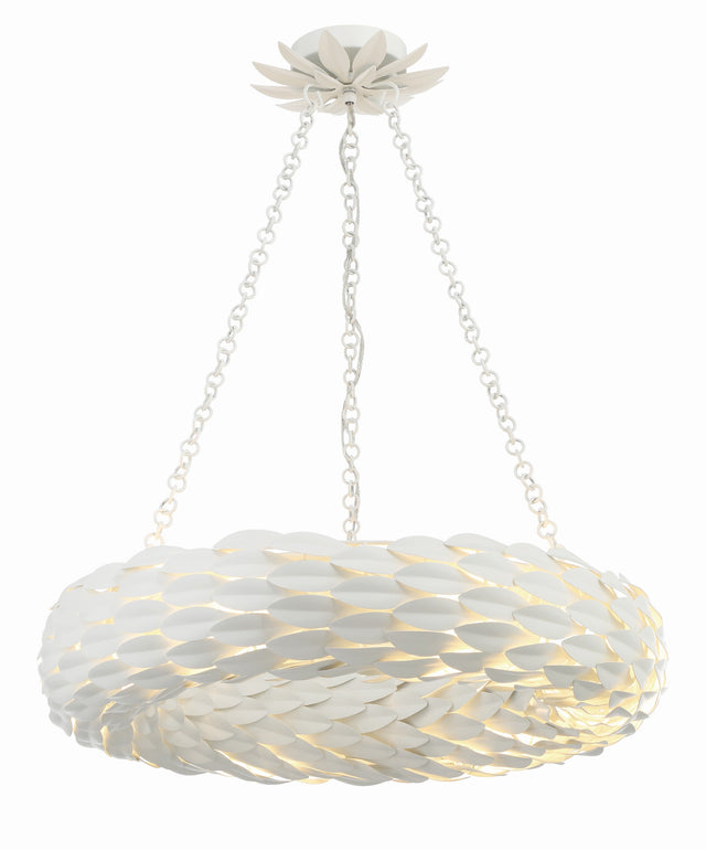 Broche 6 Light Antique Gold Chandelier 536-GA