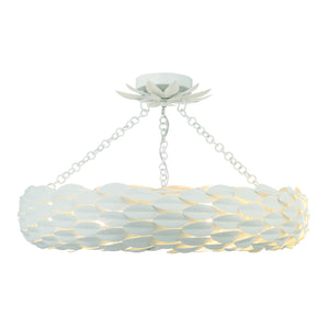 Broche 6 Light Matte White Semi Flush Mount 536-MT_CEILING