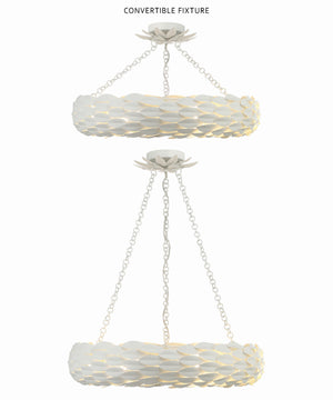Broche 6 Light Antique Gold Semi Flush Mount 536-GA_CEILING