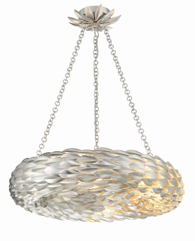 Broche 6 Light Antique Gold Chandelier 536-GA