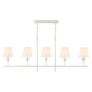 Broche 5 Light Antique Gold Chandelier 537-GA
