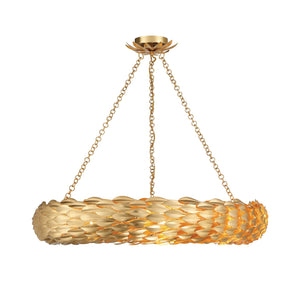 Broche 8 Light Antique Gold Chandelier 538-GA