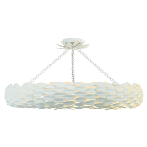 Broche 8 Light Antique Gold Semi Flush Mount 538-GA_CEILING