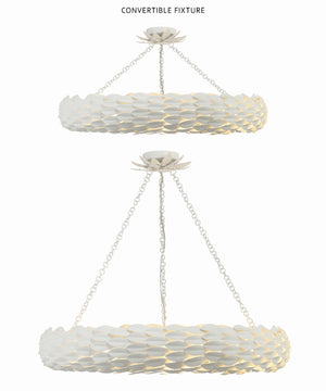 Broche 8 Light Antique Gold Semi Flush Mount 538-GA_CEILING