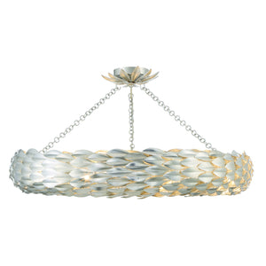 Broche 8 Light Antique Gold Semi Flush Mount 538-GA_CEILING