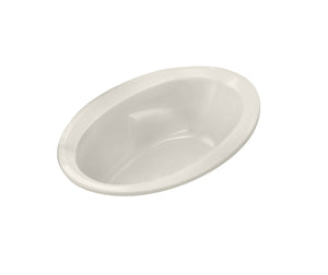 MAAX 100021-003-007-000 Twilight 60 x 42 Acrylic Drop-in End Drain Whirlpool Bathtub in Biscuit