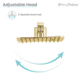 Concorde Single-Handle 1-Spray Tub and Shower Faucet in Brushed Gold (Valve Included)