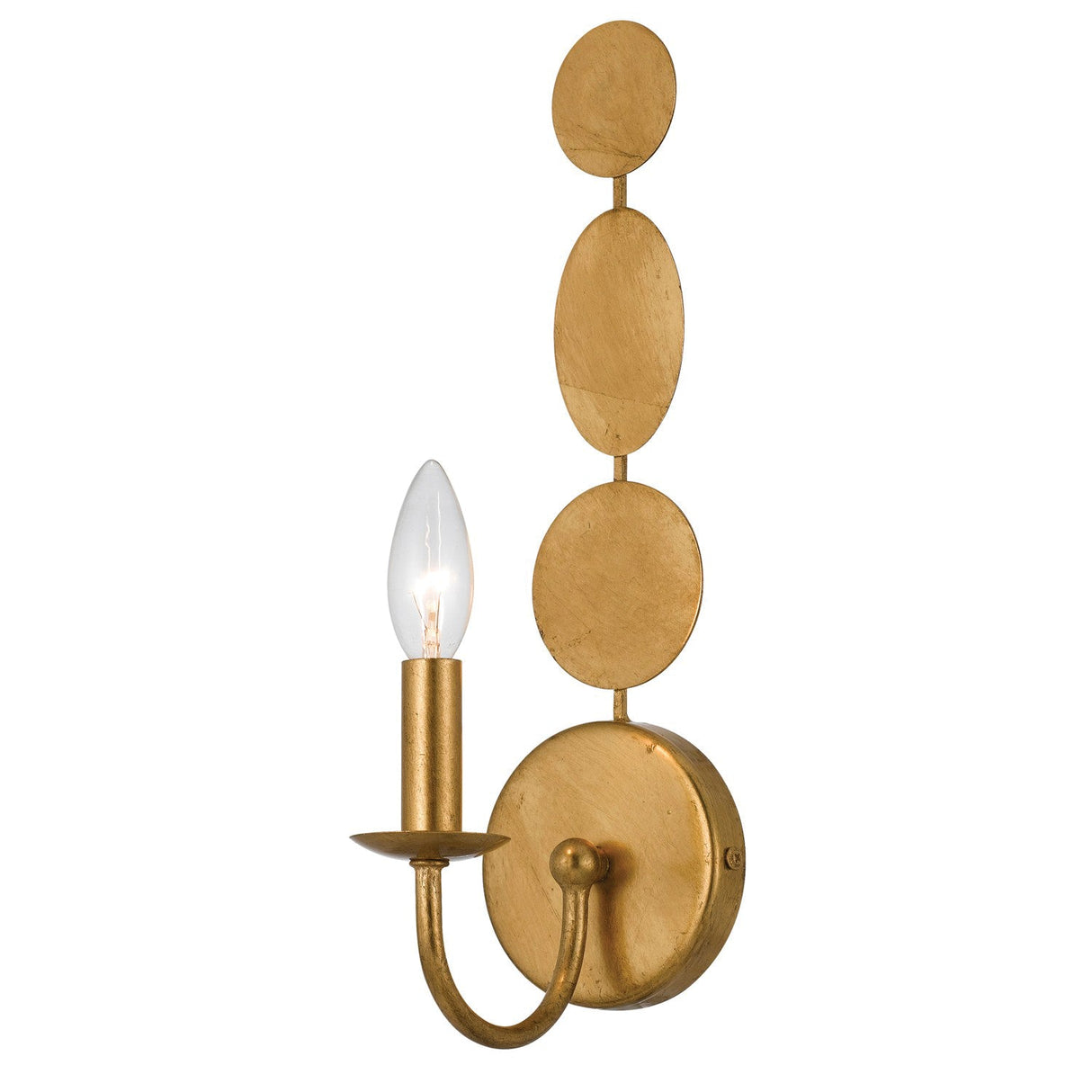 Layla 1 Light Antique Gold Sconce 541-GA