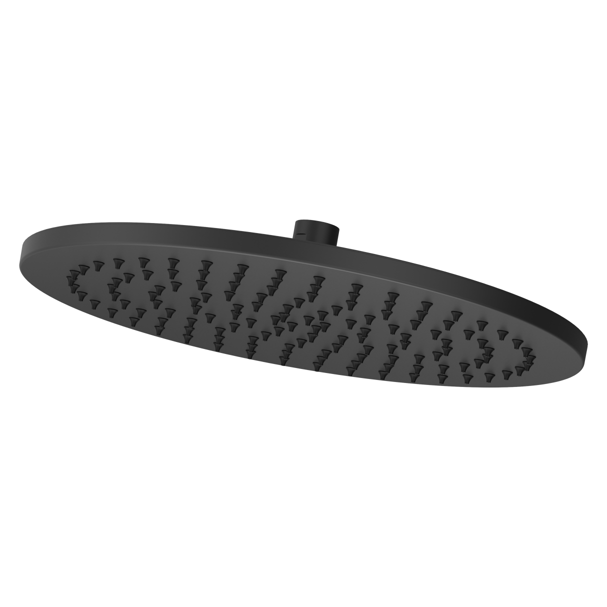 Modern Round 12 in. Raincan Showerhead in Matte Black