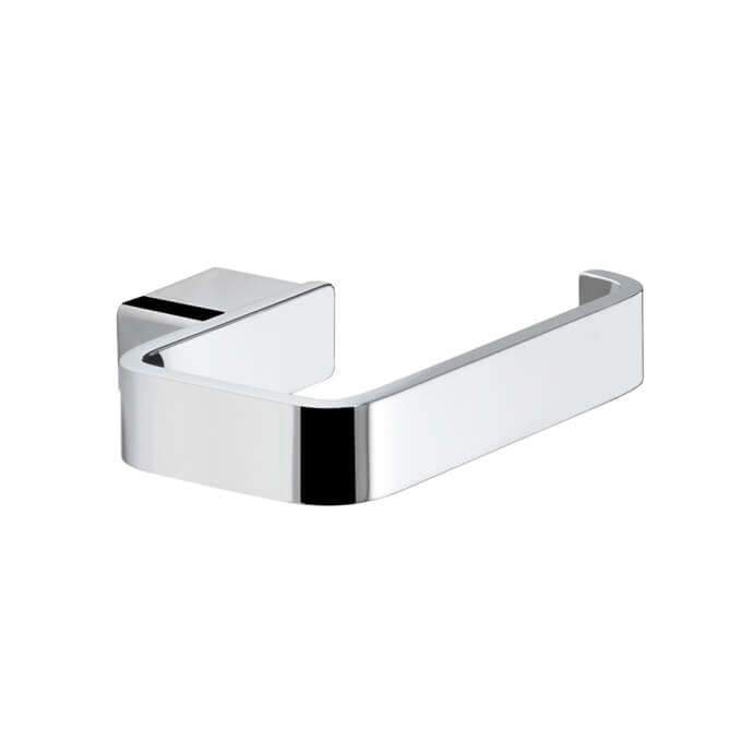 Toilet Paper Holder, Square, Polished Chrome