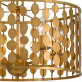 Layla 5 Light Antique Gold Chandelier 545-GA