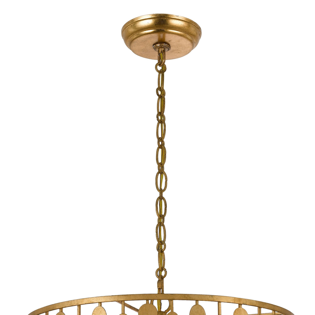 Layla 5 Light Antique Gold Chandelier 545-GA