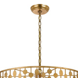 Layla 6 Light Antique Gold Chandelier 546-GA