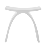DAX Solid Surface Bathroom Stool, Standfree, Matte White Finish, 16-3/4 x 16-3/4 x 9-1/16 Inches (DAX-ST-01) DAX-ST-01