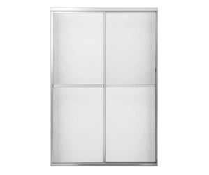 MAAX 105413-970-084-000 Polar 42-47 ½ x 68 in. Bypass Shower Door for Alcove Installation with Raindrop glass in Chrome