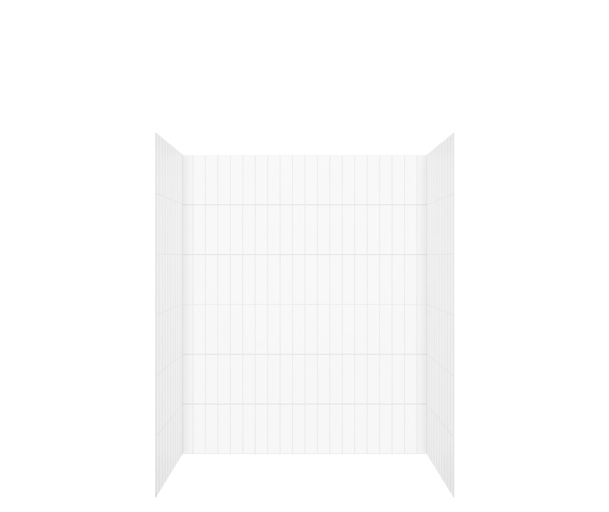 MAAX 107181-000-270-000 Versaline 60 in. Alcove Wall Kit - Vertical in White