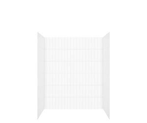 MAAX 107181-000-270-000 Versaline 60 in. Alcove Wall Kit - Vertical in White
