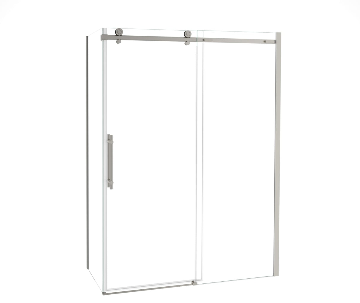 MAAX 107546-900-305-000 Odyssey SC 60" x 32" x 78" 8mm Sliding Shower Door for Corner Installation with Clear glass in Brushed Nickel