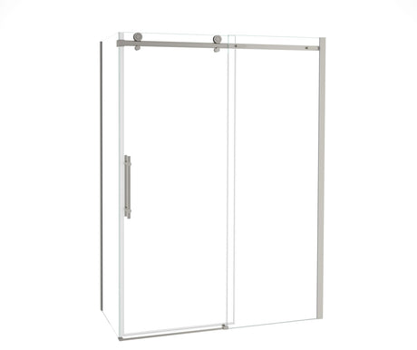 MAAX 107546-900-305-000 Odyssey SC 60" x 32" x 78" 8mm Sliding Shower Door for Corner Installation with Clear glass in Brushed Nickel