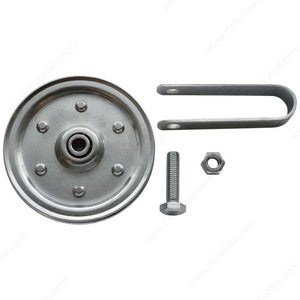Ideal Security SK7114 Garage Door Pulley, 4" With Fork and Bolt
