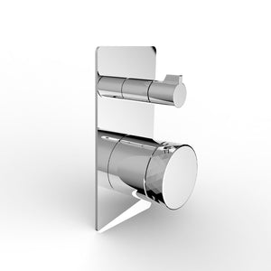 DAX Brass Round Shower Valve with 2 Functions, Chrome DAX-65150-CR