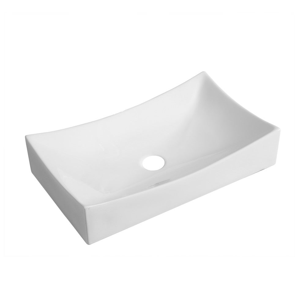 Marseille 25.5” Rectangle Vessel Bathroom Sink