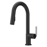Tenet 1-Handle Pull-Down Bar/Prep Faucet in Spot Defense Matte Black