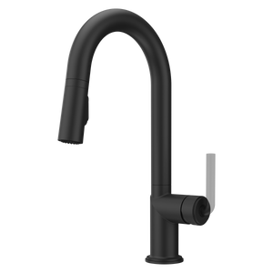 Tenet 1-Handle Pull-Down Bar/Prep Faucet in Spot Defense Matte Black