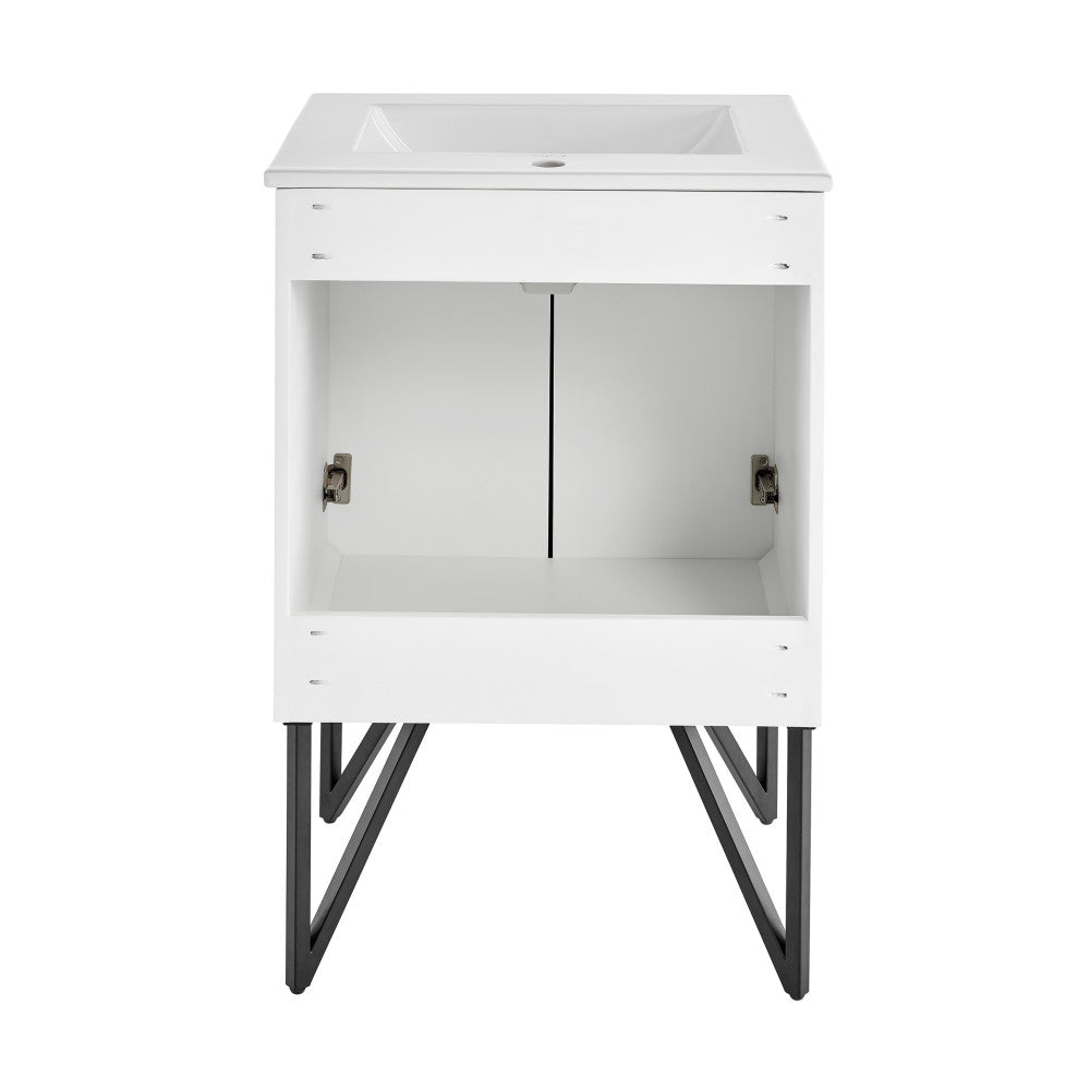 Annecy 24" Bathroom Vanity in Mondrian White