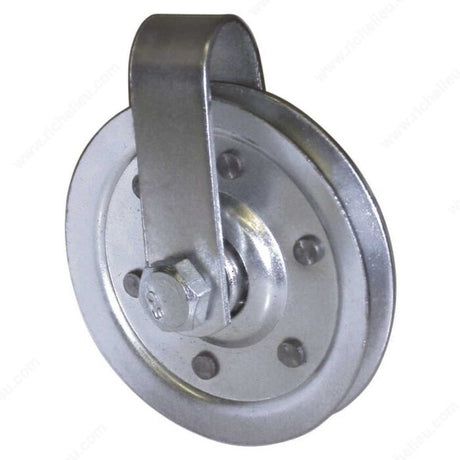 Ideal Security SK7113 Garage Door Pulley, 3" With Fork and Bolt