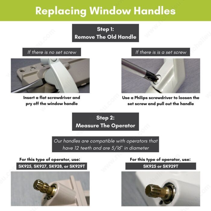 Ideal Security SK929T T-Handle Butterfly Window Cranks, Fits 11/32" Spline Shaft (4-Pack)
