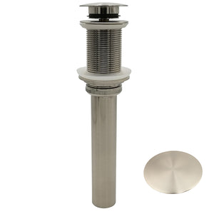 Push Pop-Up Sink Drain Without Overflow