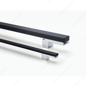 Richelieu 6112128272 Modern Metal Pull - 6112 & 6131, Industrial Stainless Steel, 5 1/32 in, 8 15/32 in, 5/8 in, M4 (Included)