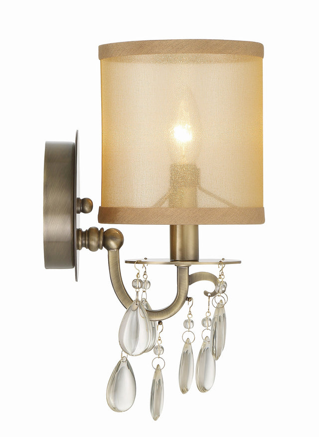Hampton 1 Light Antique Brass Sconce 5621-AB
