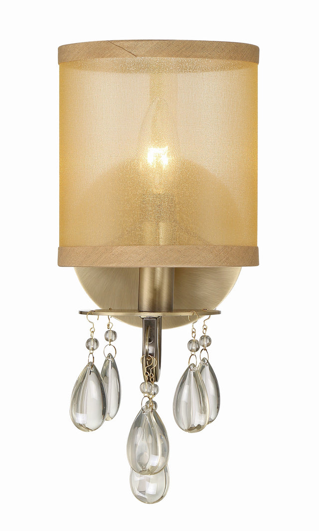 Hampton 1 Light Antique Brass Sconce 5621-AB