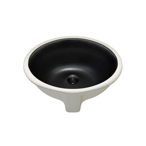 Monaco 19" Ceramic Undermount Bathroom Sink in Matte Black