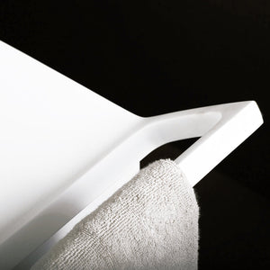 DAX Solid Surface Towel Hanger, 27", White DAX-AB-7461