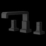 Verve 2-Handle Deck Mounted Roman Tub Trim without Handles in Matte Black