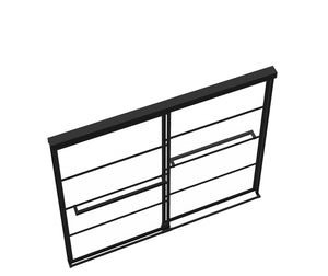 MAAX 135330-972-340-000 Incognito 57 Shaker 56-59 x 56 ¾ in. 8mm Bypass Tub Door for Alcove Installation with Shaker glass in Matte Black