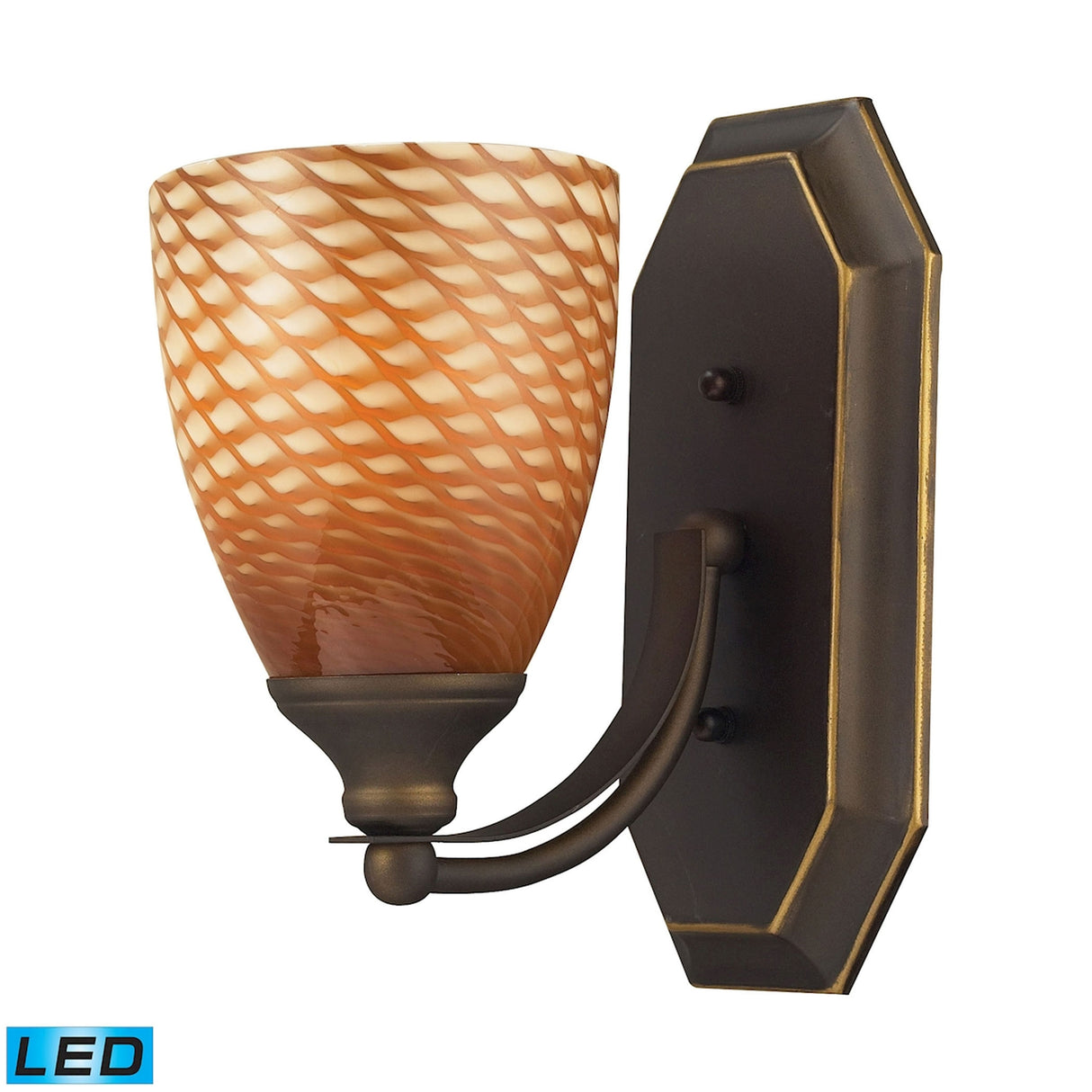 Elk 570-1B-C-LED Mix and Match Vanity 5'' Wide 1-Light Vanity Light - Aged Bronze
