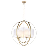 Elk 57039/4 Diffusion 24'' Wide 4-Light Chandelier - Aged Silver