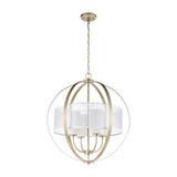 Elk 57039/4 Diffusion 24'' Wide 4-Light Chandelier - Aged Silver