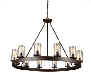 Menlo Park Chandelier - Oil Rubbed Bronze / 41.50