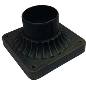 Classico Cement Post Base - Black