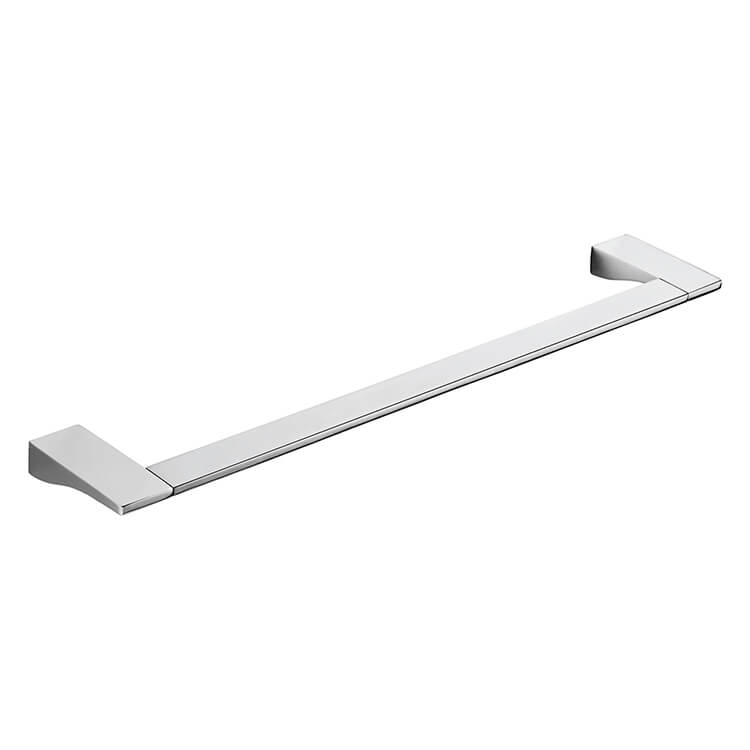 Towel Bar, Square, 24 Inch, Polished Chrome