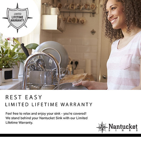 Nantucket Sinks' SR2522-16 Pro Series Small Radius Topmount Single Hole Stainless Steel Drop In Kitchen Sink , 16 Gauge